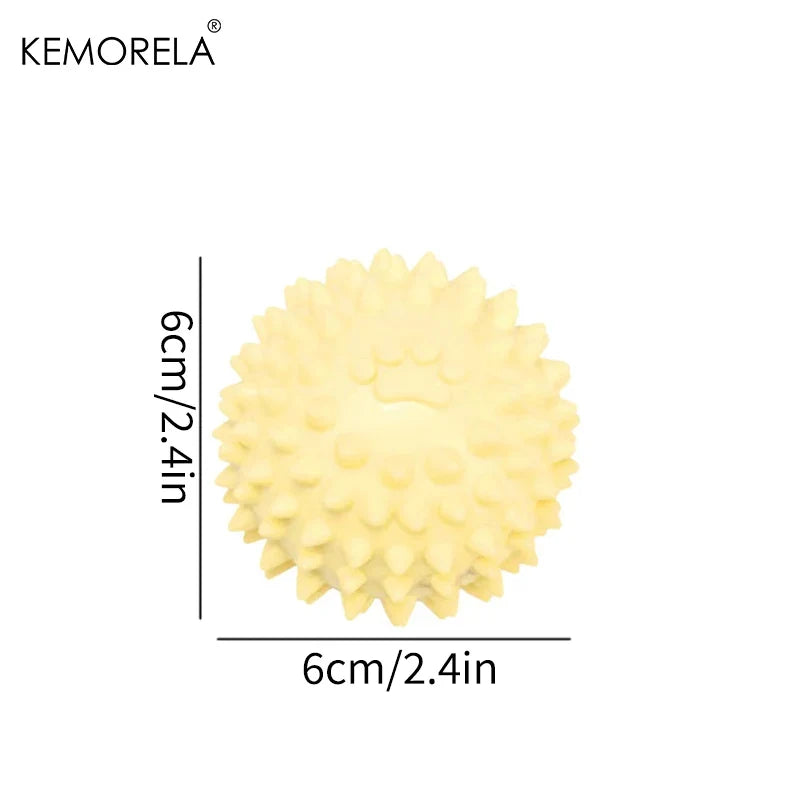 KEMORELA Dog Paw Print Thorn Ball TPR Chew Toy – Small Dogs
