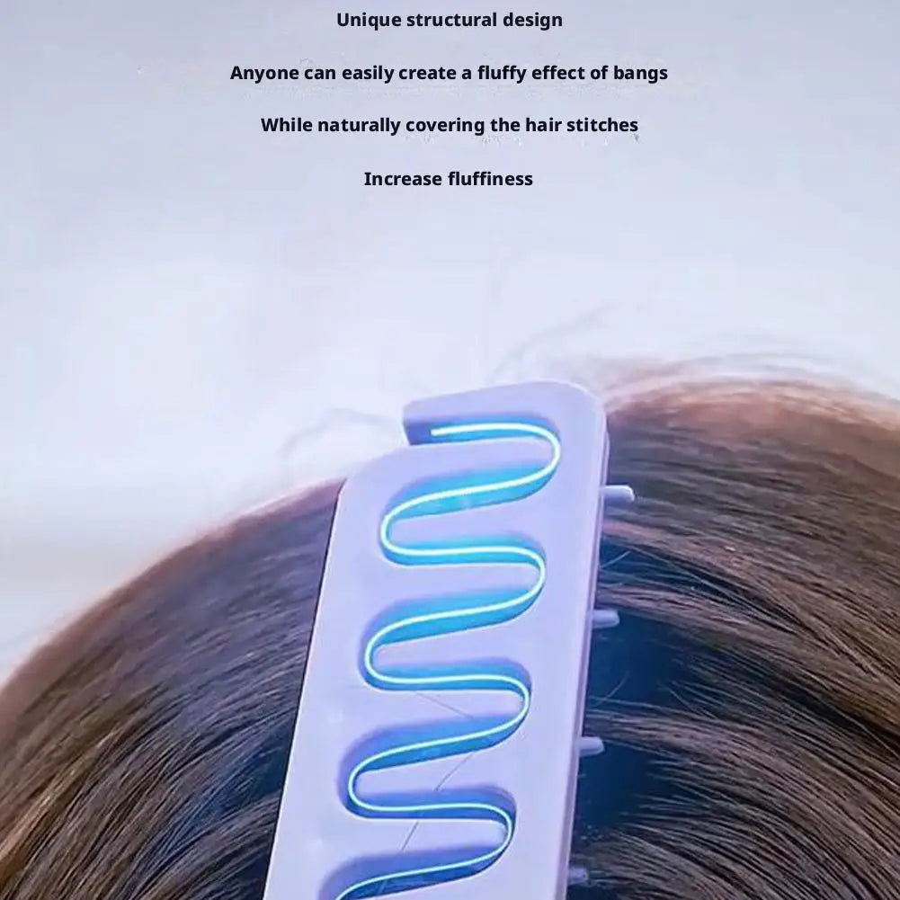 Wide-Tooth Volumizing Hair Comb – Root Lifter & Bangs Styler