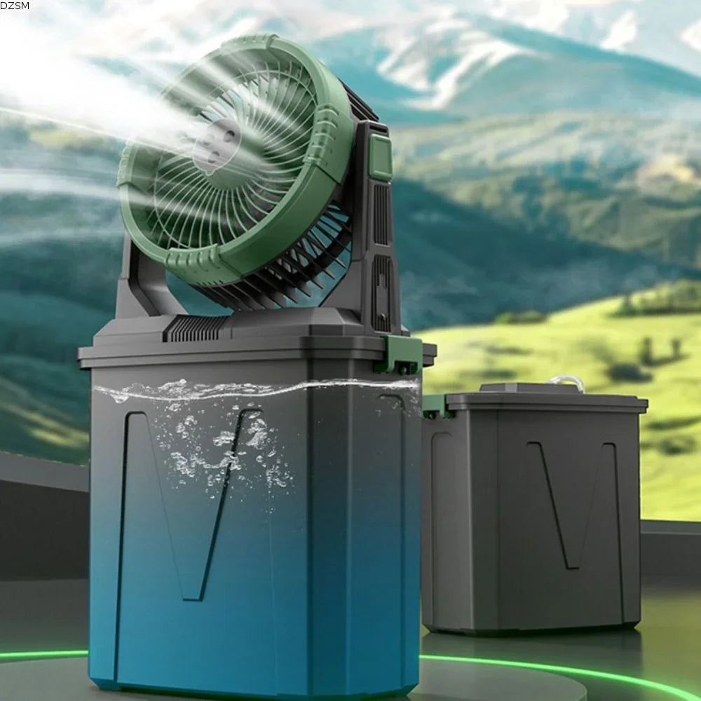 Portable Misting Fan 20000mAh 10L Tank – Rechargeable Patio Fan