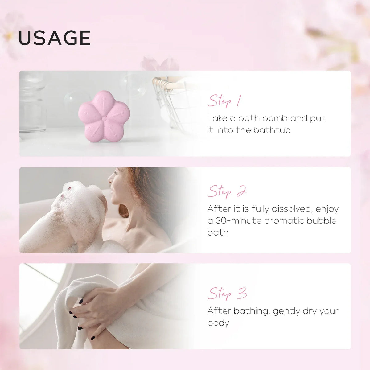 LAIKOU Aromatherapy Bath Bombs – Sea Salt Exfoliating Bath Salts