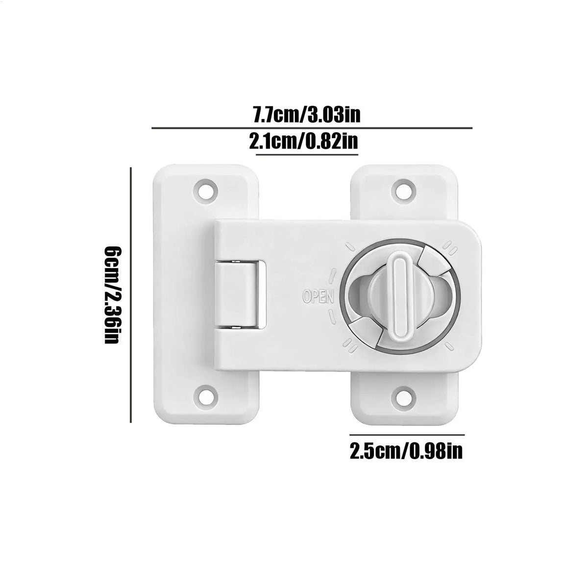 Keyless Adhesive Fridge Door Lock Child Proof Latch Refrigerator Oven