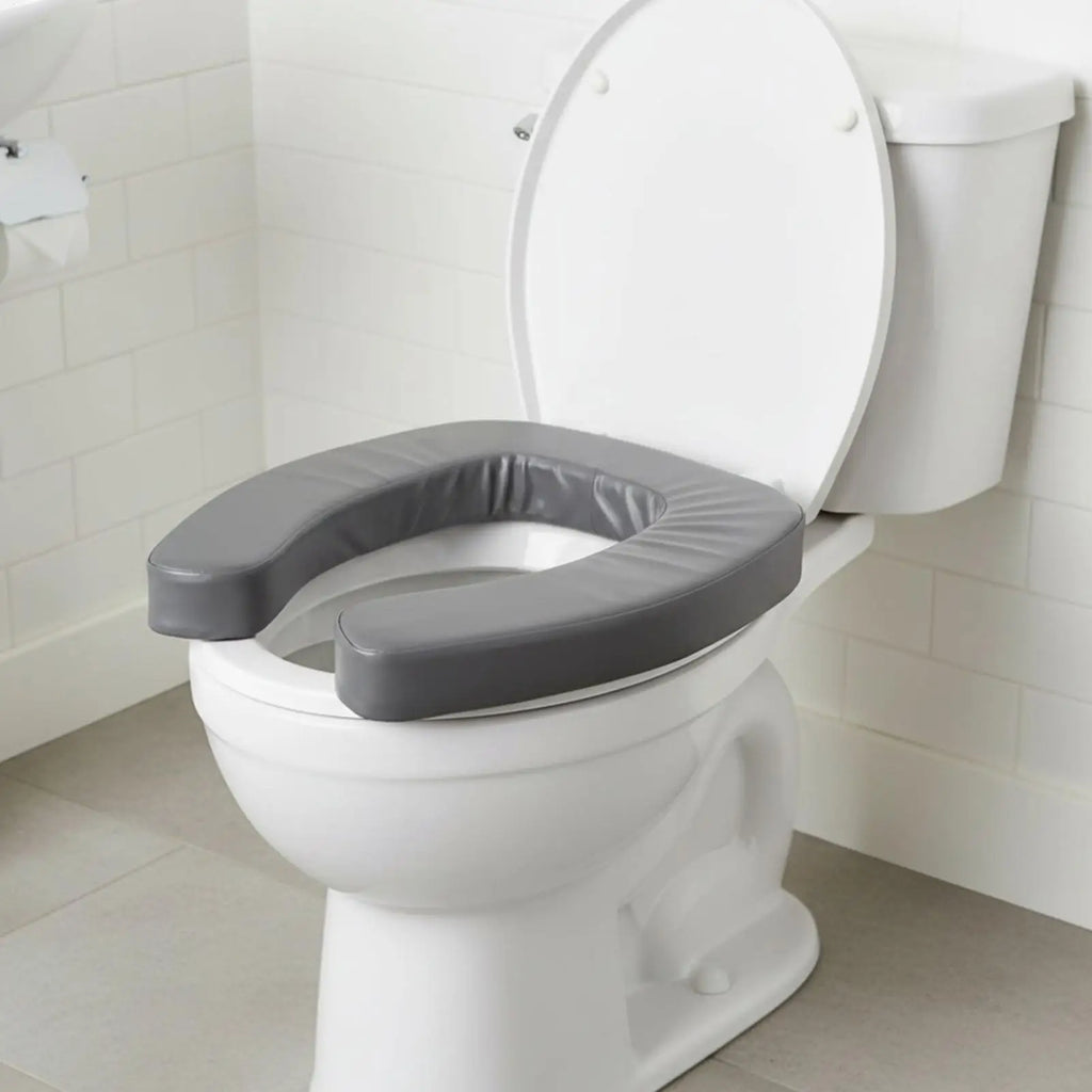 Ergonomic Padded Toilet Seat Riser – Non-Slip Waterproof Aid