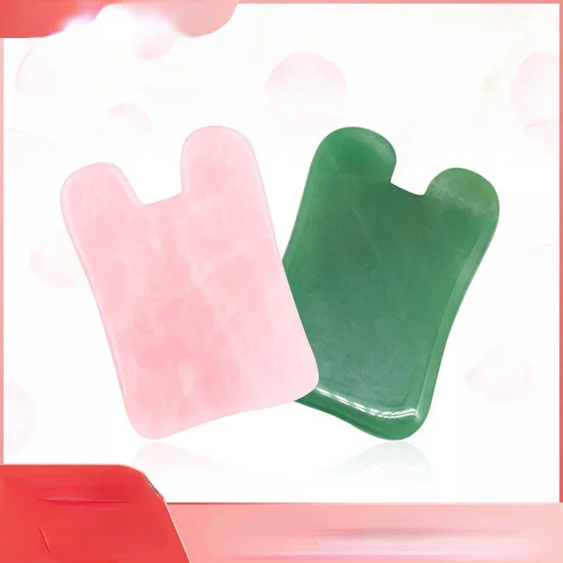 Natural Stone Gua Sha Facial Massage Tool | Crystal Gift Box Set
