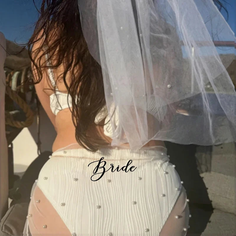 Pearl Sarong Bridal Cover Up | Bridesmaid & Wedding Gift