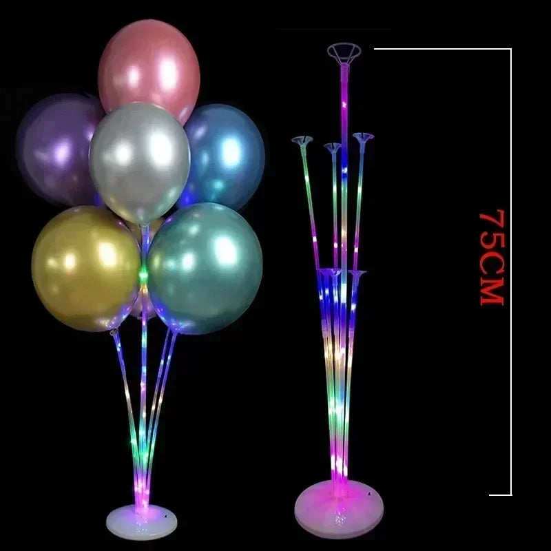 Led Light Balloon Stand Holder Kids Birthday Christmas Party Stick