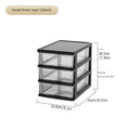 Transparent Plastic Cosmetic Storage Box Drawer Makeup Organizer