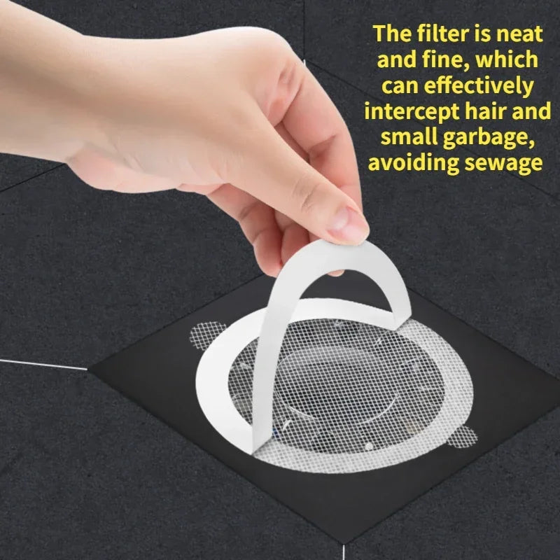 Disposable Drain Hair Catcher Stickers | Shower Mesh Filter