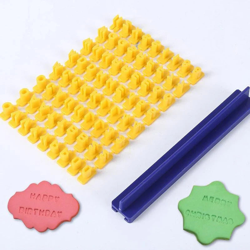 Letter & Number Cookie Stamp Mold Set – DIY Baking Tool