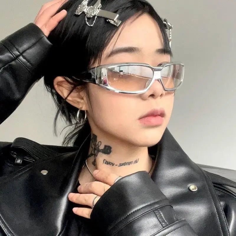 Punk Y2K Goggle Sunglasses Women – UV400 Retro Shades
