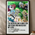 Killing Slimes 300 Years Anime PVC Wall Poster | HD Self-Stick