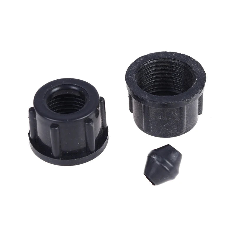 18mm Agricultural Sprayer Tube Connector Nuts & Plugs – 10 Pcs