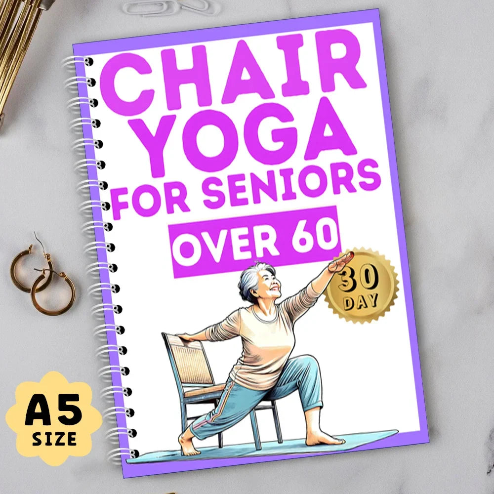 28-Day Chair Yoga Book for Seniors 60+ | Seated Workout Plan