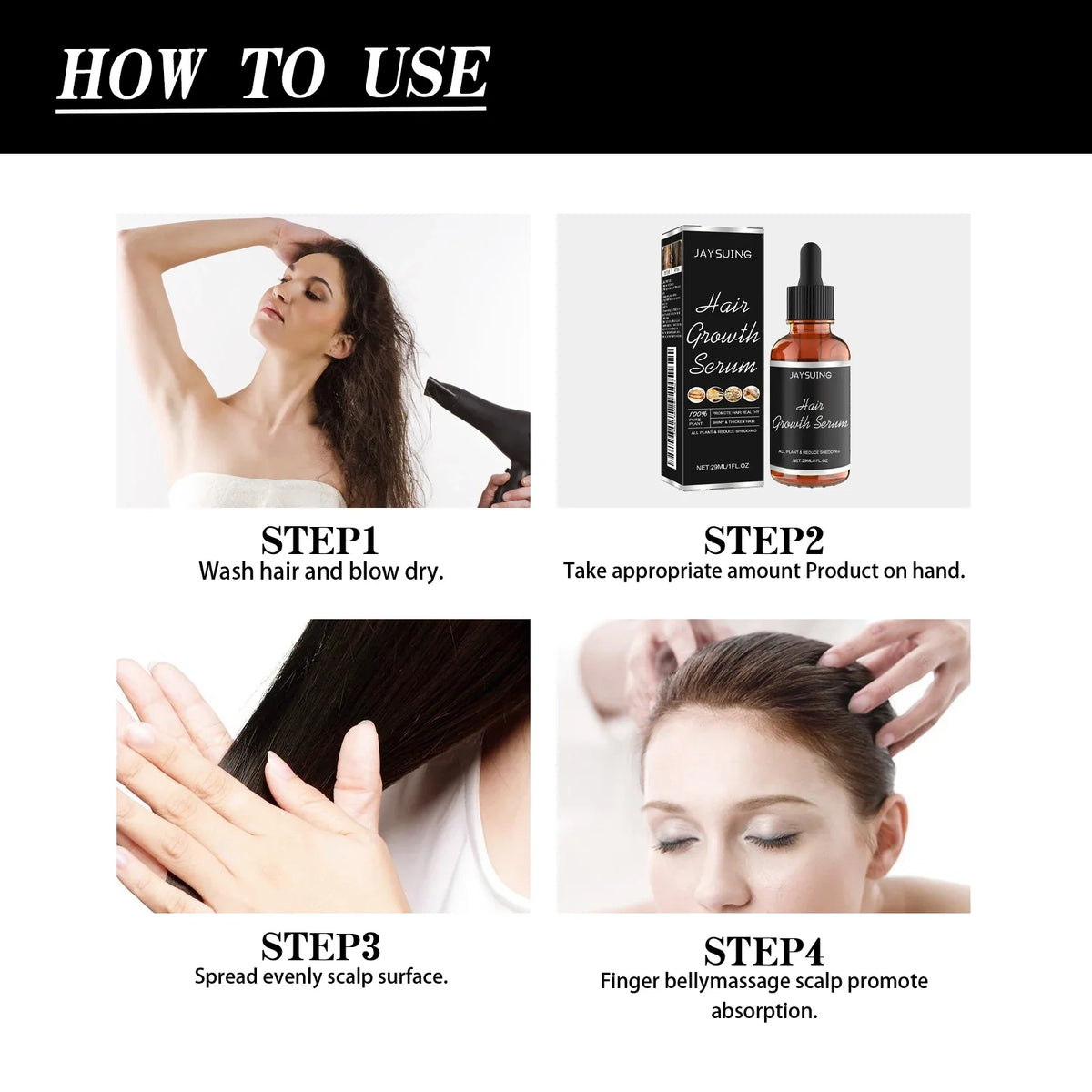 Jaysuing Hair Growth Essence Oil – Nourishing Scalp Serum