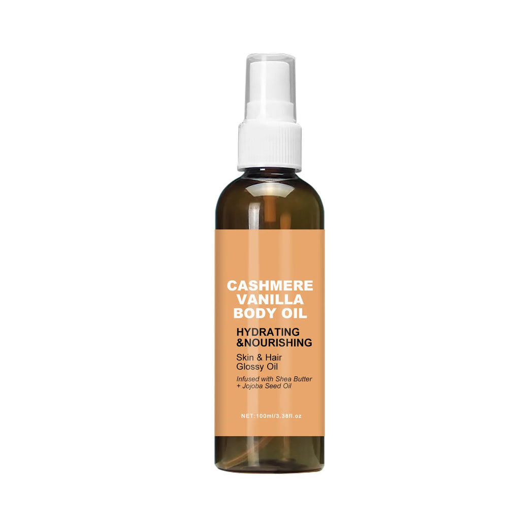 Cashmere Vanilla Body Massage Oil Hydrating Nourishing Skin Hair