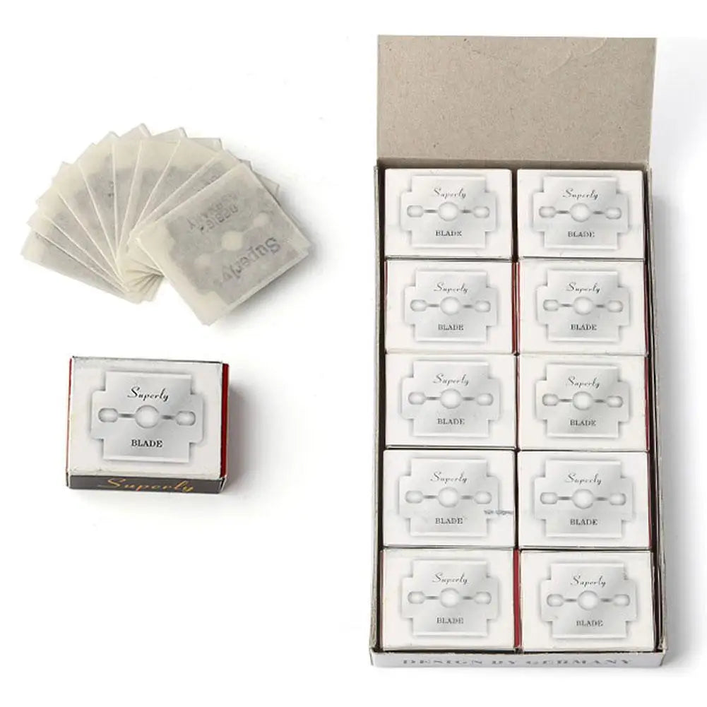 100-Pack Steel Pedicure Replacement Blades – Dead Skin Remover