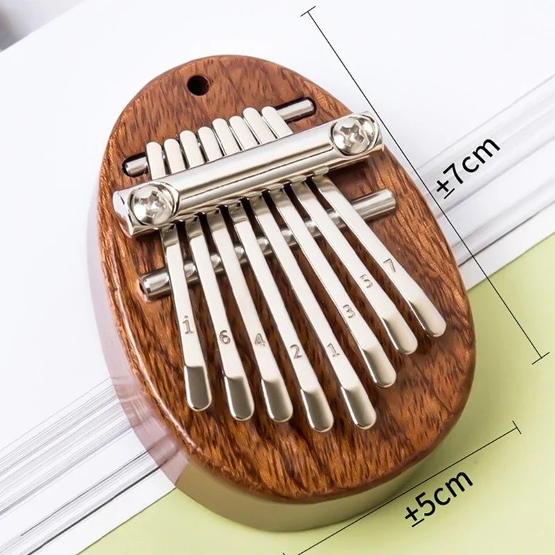 8-Key Mini Kalimba Thumb Piano Keychain – Gift for Kids