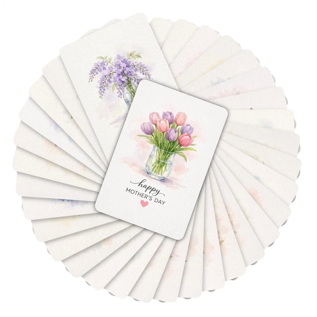 36-Pack Floral Greeting Cards – Birthday, Thank You & Festivals