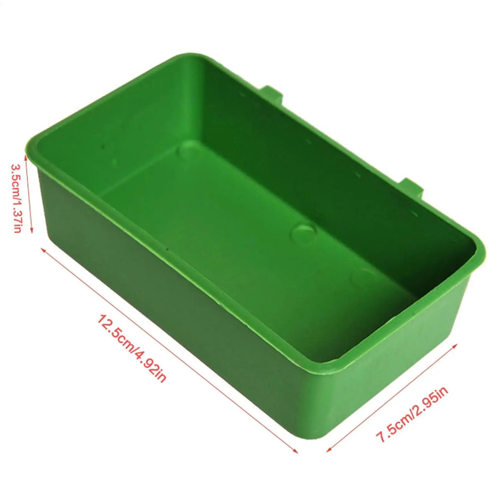 Hanging Bird Bath Cube – Cage Tray for Parrots & Budgies