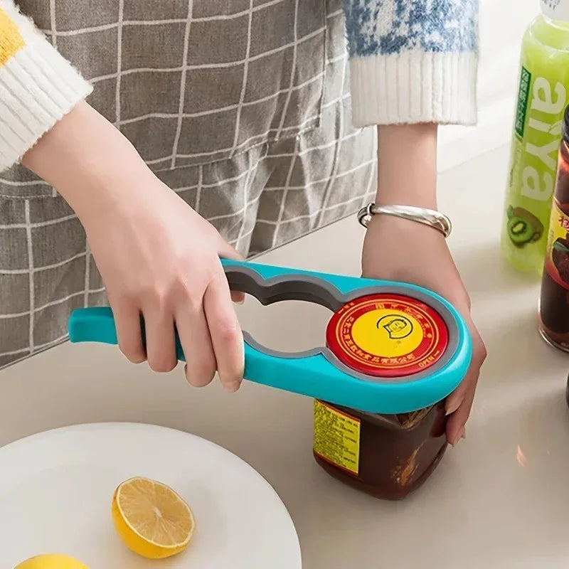 4-in-1 Multi-Purpose Can & Bottle Opener – Non-Slip Grip