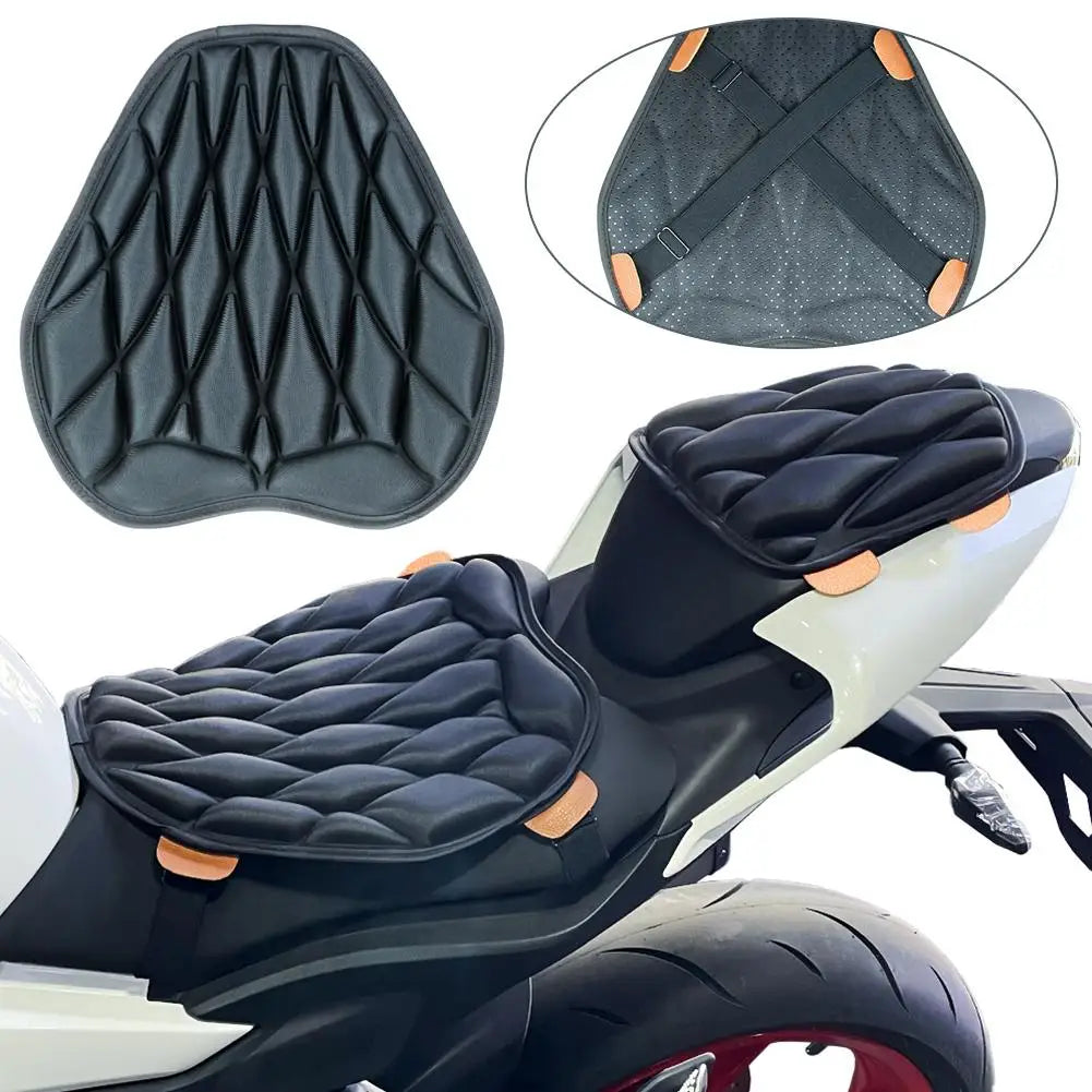 Universal 3D Anti-Slip Motorcycle Seat Cushion Cover | Breathable