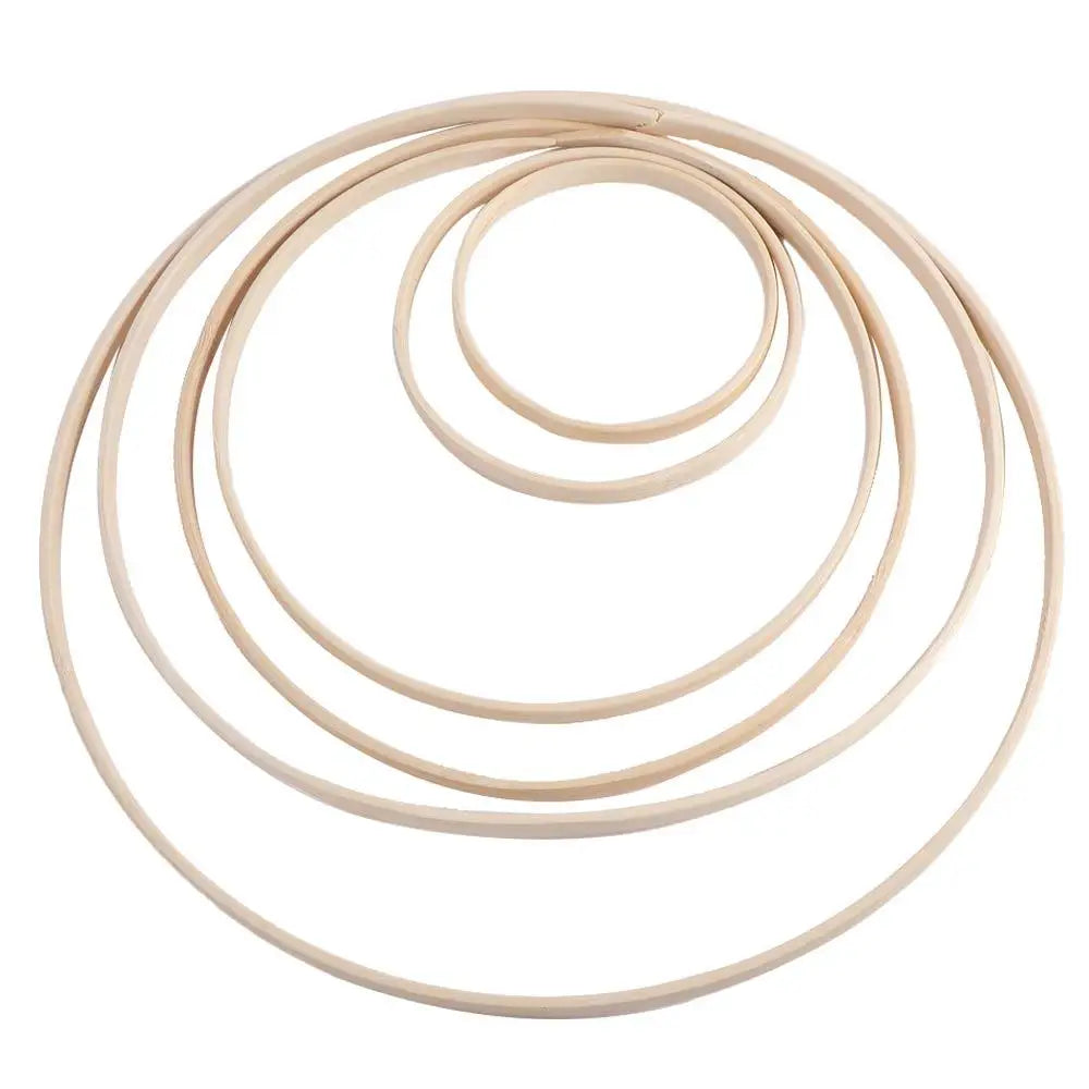 Bamboo Wreath Hoop Ring 10–30cm | DIY Crafts & Floral Décor