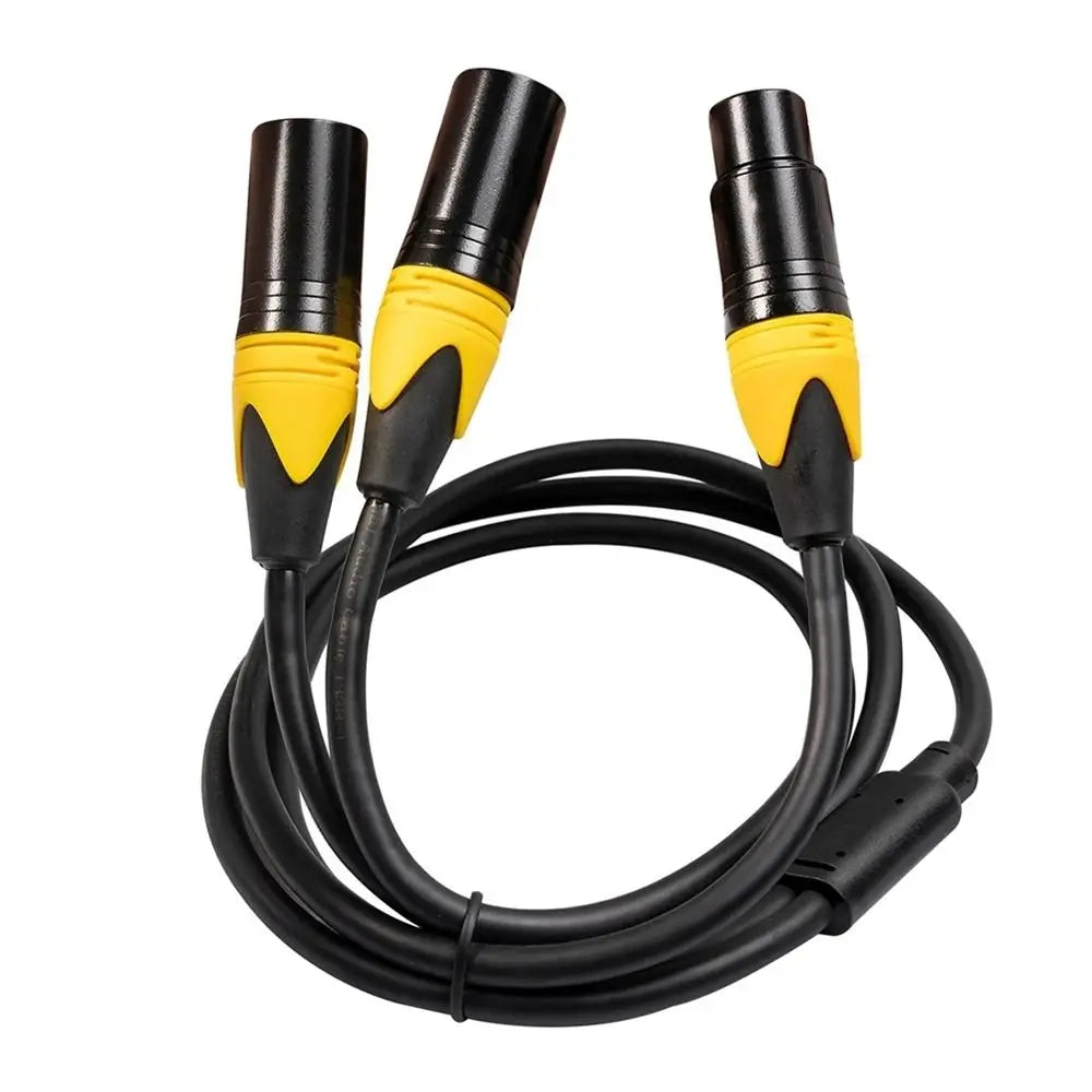 XLR Y Splitter Cable | 1 Female to 2 Male 3-Pin Audio Signal