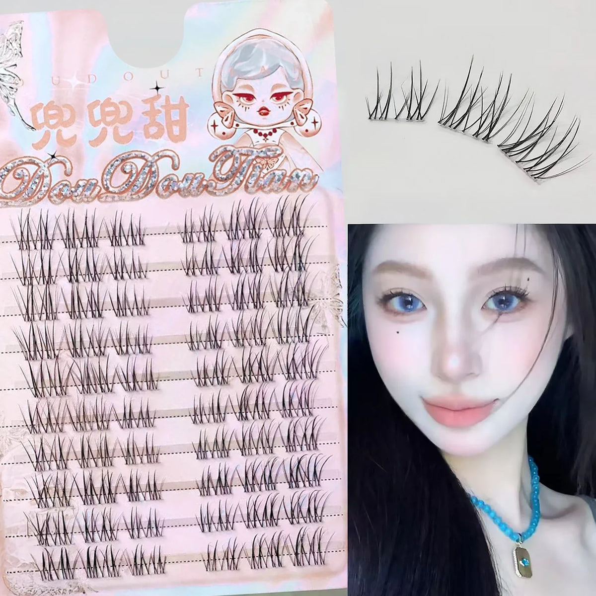 DIY Cluster False Lashes – Wispy Fly Fish Tail Style