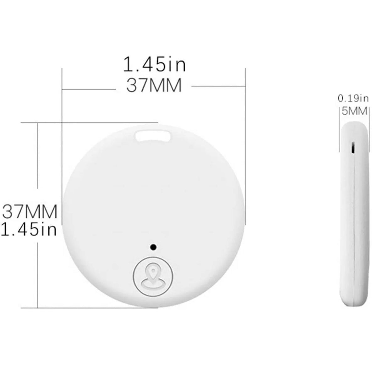 Bluetooth 5.0 Smart Tracker for Keys, Pets & Bags | 7g Mini