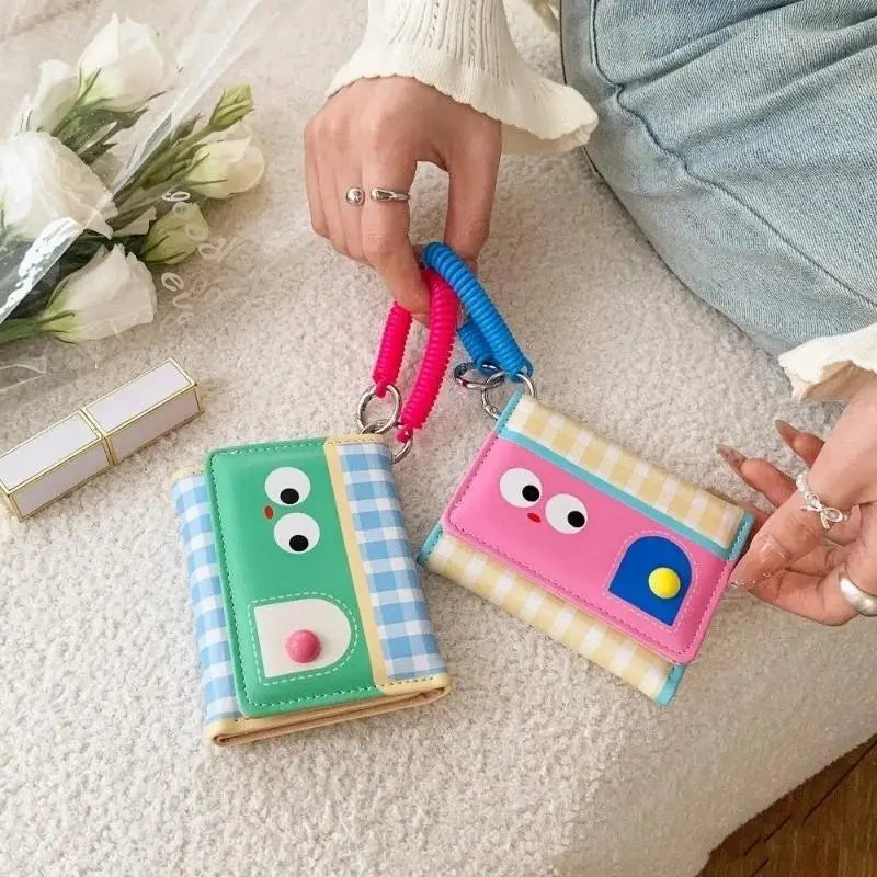 Women's Cartoon PU Leather Short Wallet – Card & Coin Holder