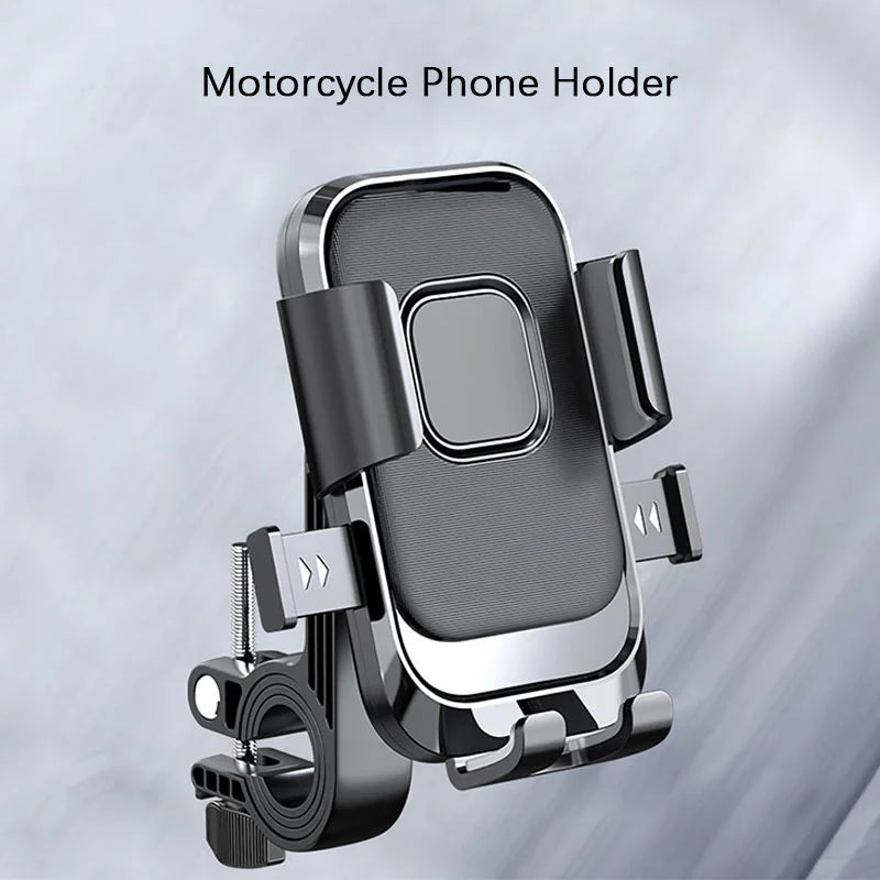 Motorcycle Phone Holder – One-Hand 360° Rotatable Bike Mount