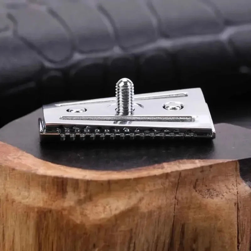 YAQI Slant Double-Edge Safety Razor Head – Aggressive Chrome