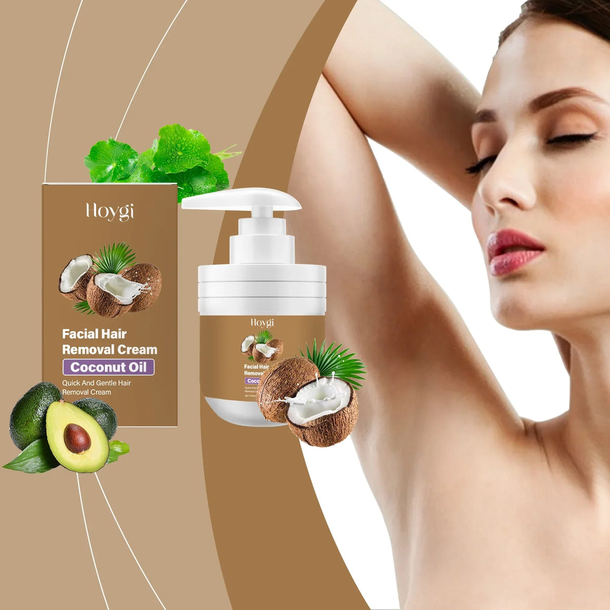 Hoygi Painless Face & Body Hair Removal Cream 100g