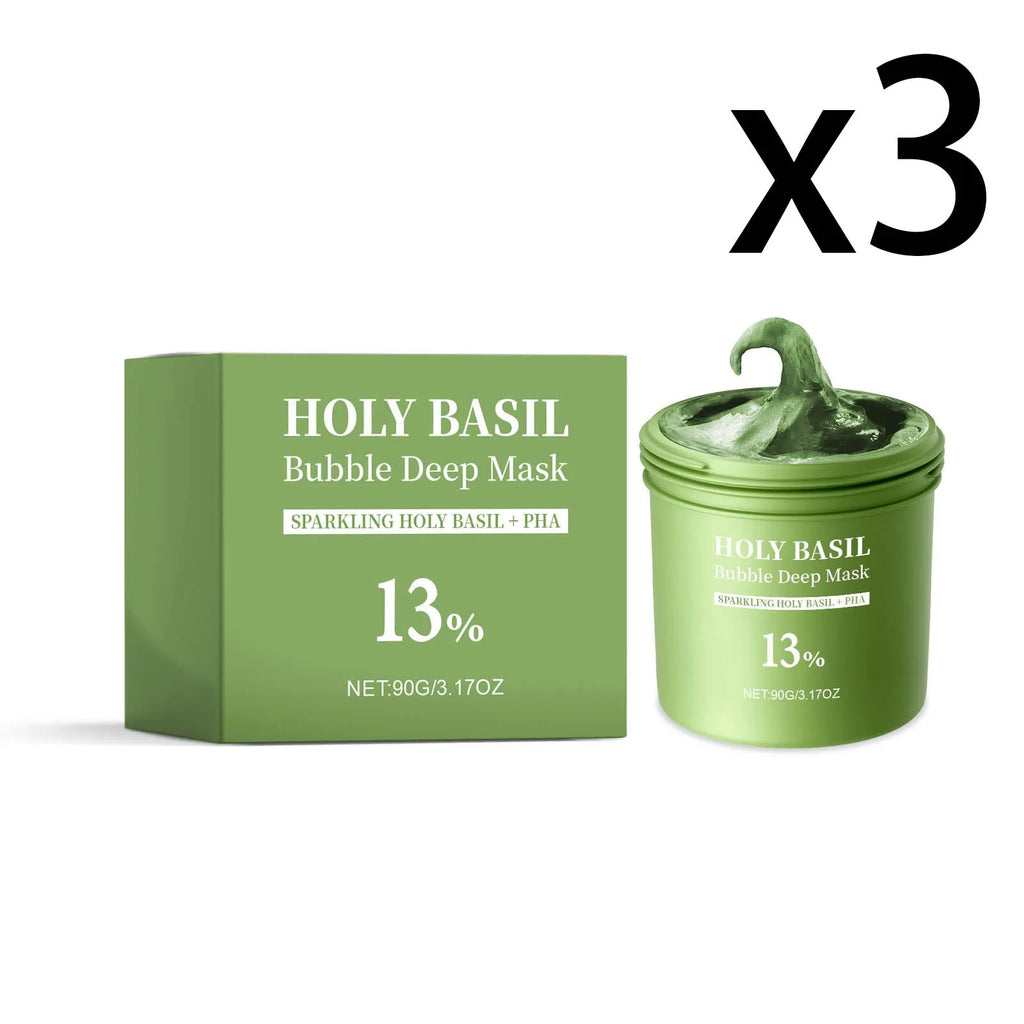 Basil Bubble Mud Mask – Blackhead Remover & Pore Cleanser 90g