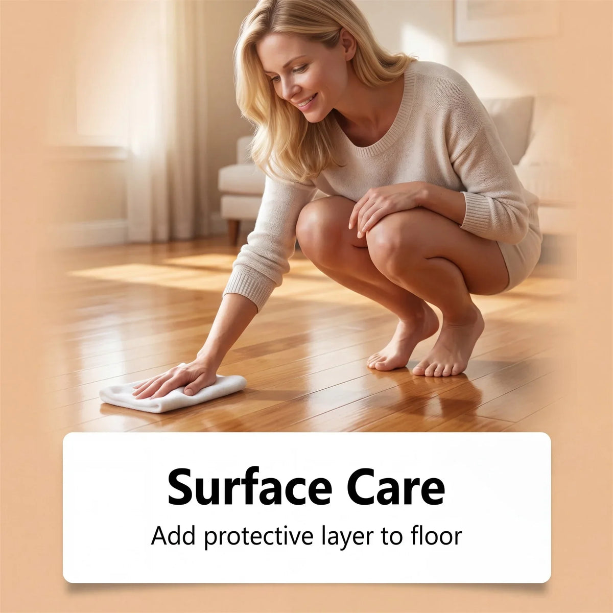 Jakehoe Wood Floor Polish Cleaner Spray – Streak-Free