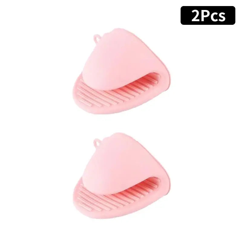 2-Pack Silicone Oven Mitts – Heat Resistant Non-Slip Kitchen Gloves
