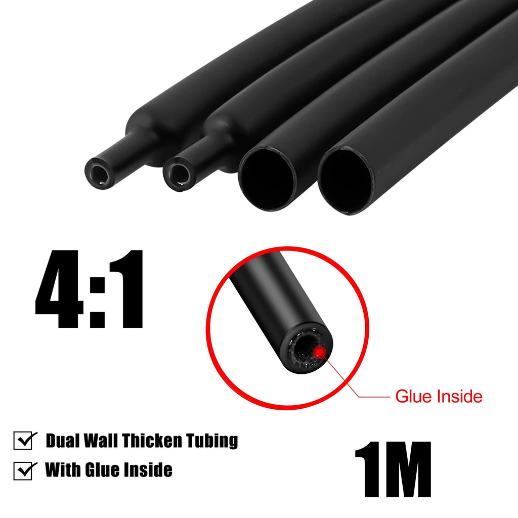 Dual Wall Adhesive Heat Shrink Tubing 4–20mm | 4:1 Ratio