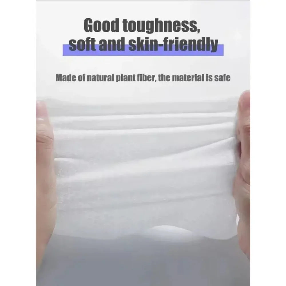 100-Count Disposable Cotton Face Towels | Makeup Remover Wipes