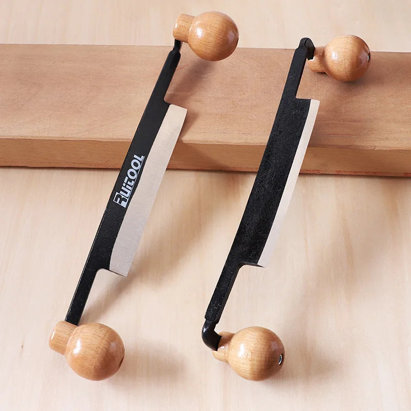 Professional Draw Cutter Double Wooden Handle Knife Removing Bark