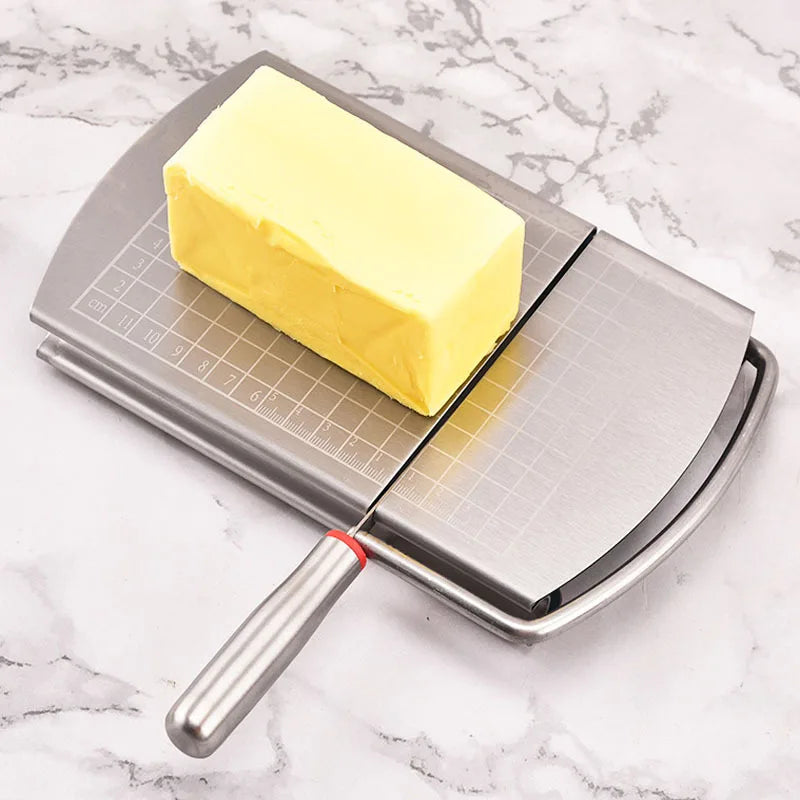 Stainless Steel Cheese & Deli Slicer with Silicone Suction Base