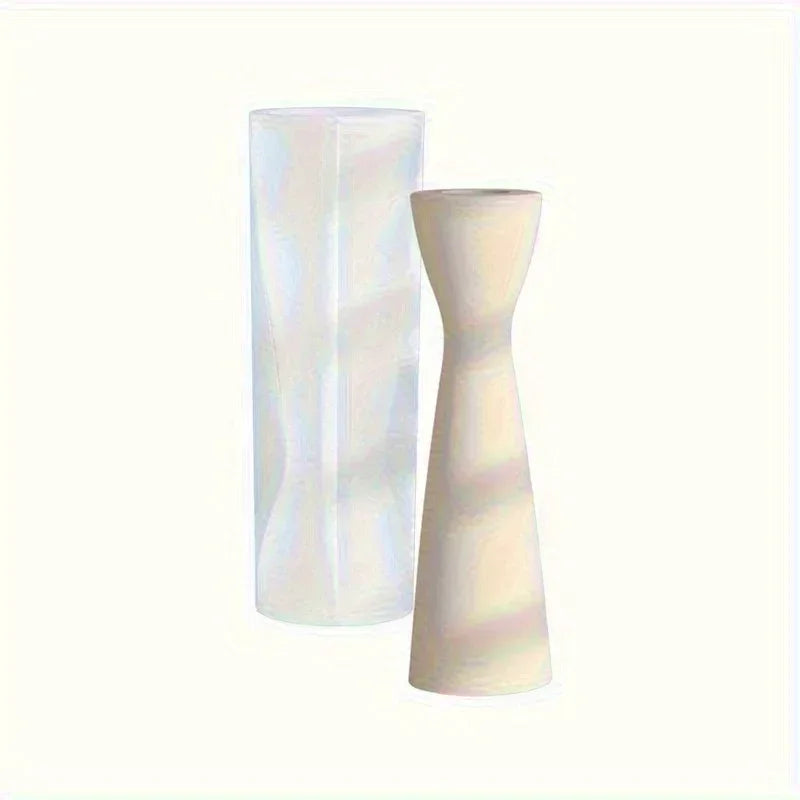 Silicone Candle Holder Mold – DIY Resin & Plaster Mould