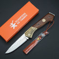 Damascus Steel Folding Knife – XUAN FENG Outdoor Pocket Knife