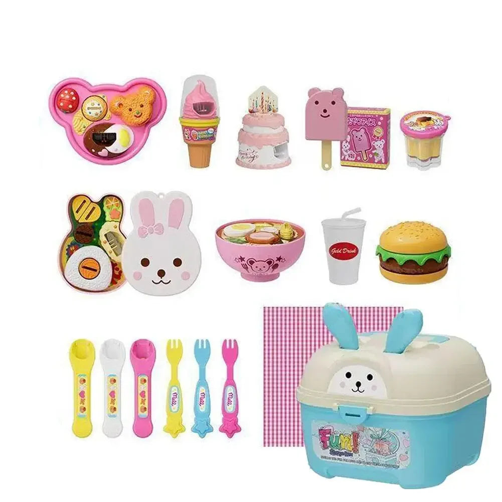 Rabbit Bento Food Feeding Toy Pudding Toys Early Education Playing