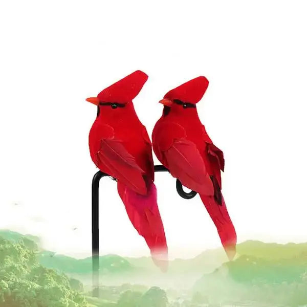 Artificial Feather Bird Clip – Realistic Home & Garden Décor