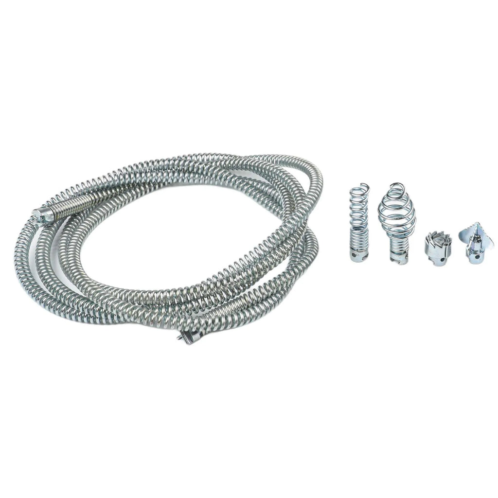 LEENKEA 3M Pipe Cleaning Spiral | 6 Cutting Heads Drain Snake