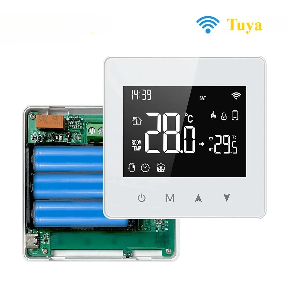 Tuya WiFi Smart Thermostat Battery Powered | Alexa & Google
