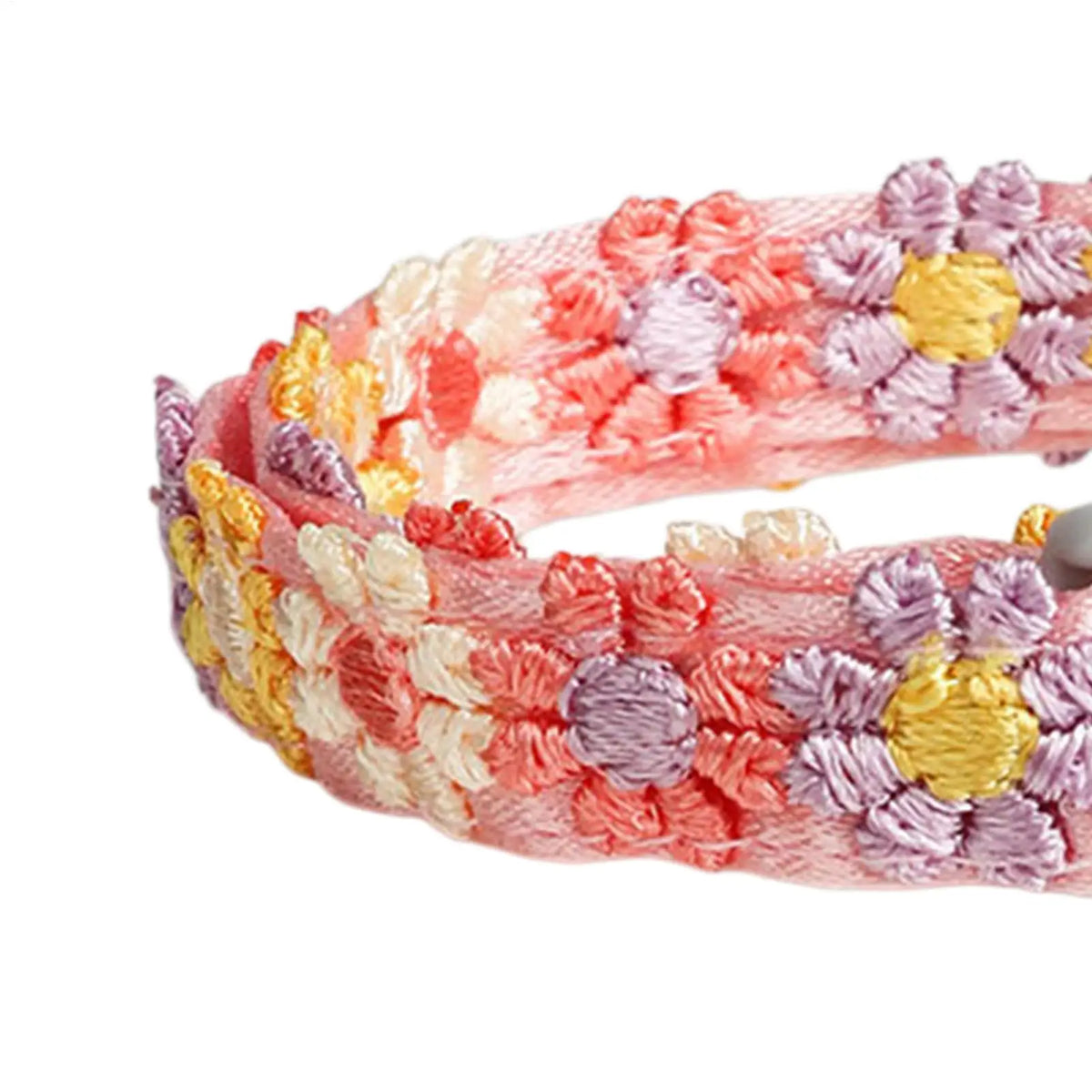 Floral Bell Cat Collar – Adjustable Lace Embroidery for Cats & Dogs
