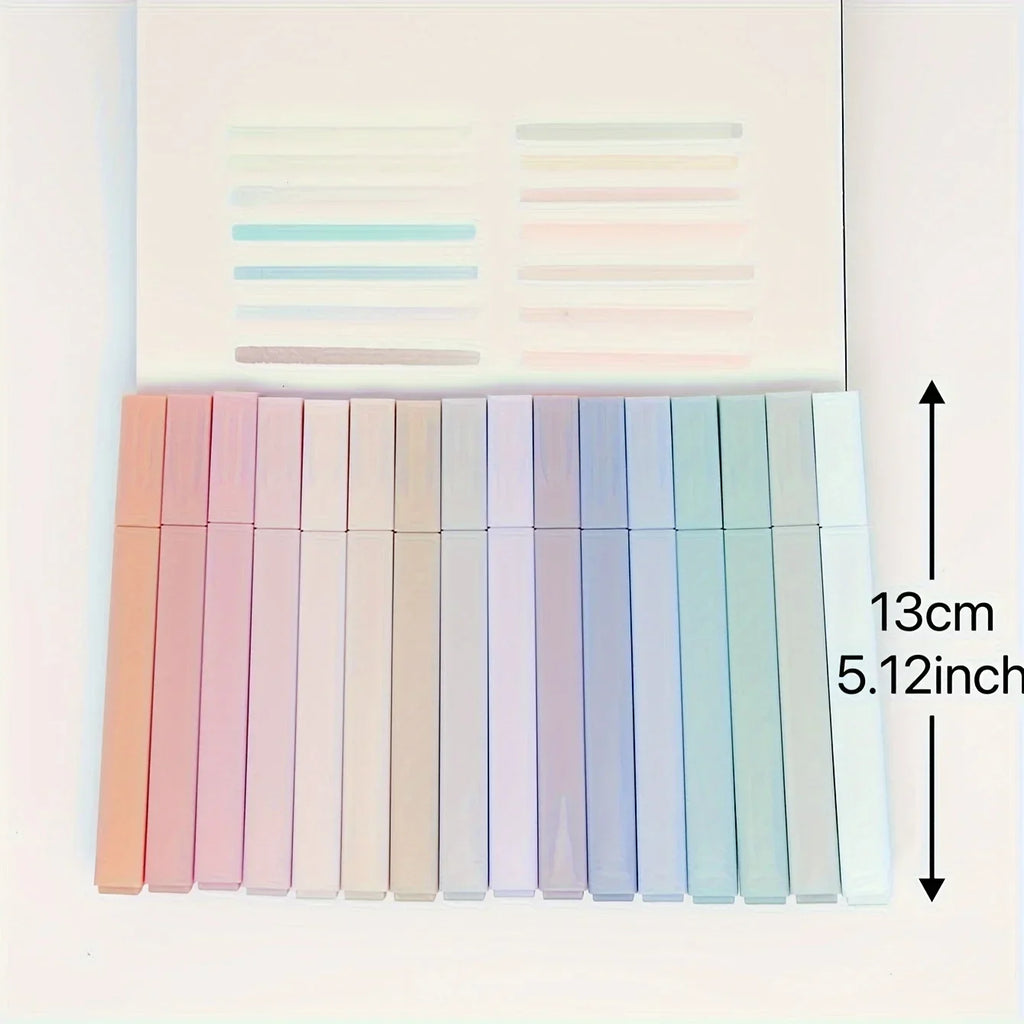 Square Highlighter Markers Painting Tools Journaling School Office