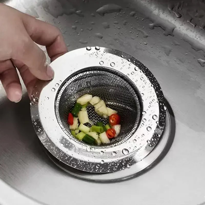 Stainless Steel Sink Strainer – Hair & Food Drain Catcher