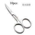 10-Piece Curved Manicure Scissors Set – Stainless Steel