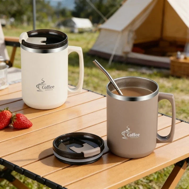 Premium 304 Stainless Steel Tumbler Straw Leak-proof&portable Coffee